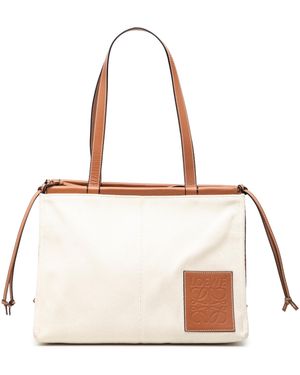 Loewe Pre-Owned Small Canvas Cushion Tote - Pink