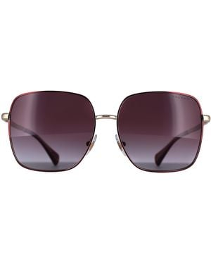 Ralph Lauren Ralph By Lauren Square Burgundy Gradient Ra4142 - Purple