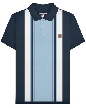 Lambretta Ss25 Classic Polo Shirt Cotton - Blue