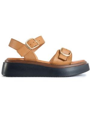 Sole Ldn Bodie Flatform Sandals - Blue
