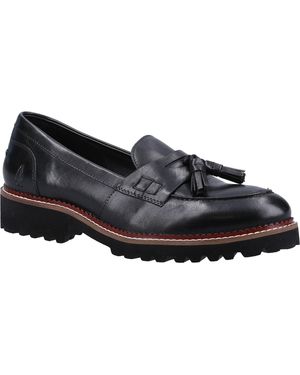 Hush Puppies Ginny Leather Loafers - Black