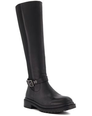 Dune 's Dune Teller Casual Knee-high Boots In Black - Zwart