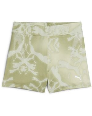 PUMA Dare To All-Over Print 3" Tights - Green