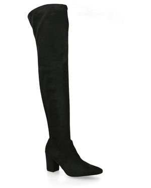Steve Madden Suede Crosswalk Boots - Black