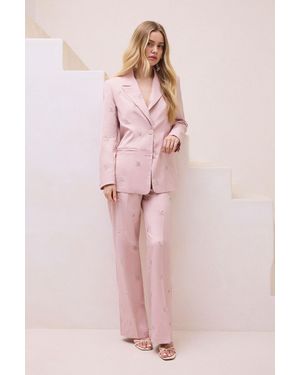 Oasis Embellished Trouser - Pink