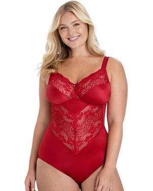 Miss Mary Of Sweden Fantastic Flair Bodysuit - Red