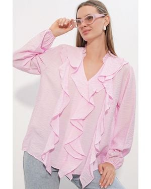 Bigdart Viscose Nylon Shirt - Pink