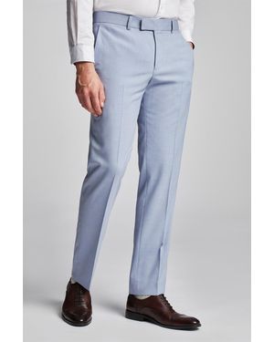 Antique Rogue Slim Fit Suit Trousers - Blue
