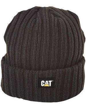 Caterpillar C443 Rib Watch Hat Headwear - Black