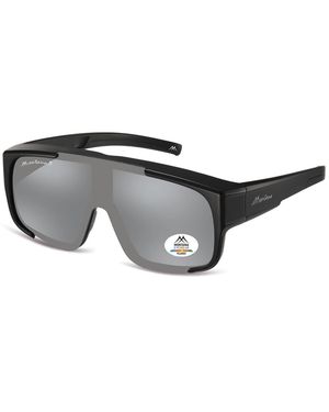 Montana Shield Fit Over Matte Revo Mirror Polarized Fo9 - Grey