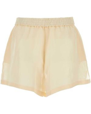 Givenchy Silk Blend Shorts - Natural