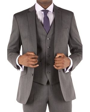 Racing Green Herringbone Tailored Fit Performance Suit Jacket - Grey