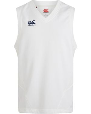 Canterbury Sleeveless Cricket Vest (Cricket Cream) - White