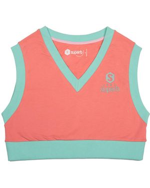 Superb Top Be Happy Crop Top - Red