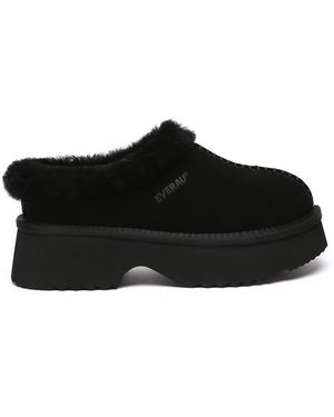 EverAu Australia Ever Au Savanna Ankle Chunky Platform Sheepskin Boots - Black