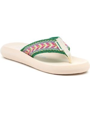 Rocket Dog Spotlight Madison Cotton /Multi Sandals - White