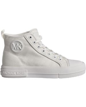 Michael Kors Evy High Top Canvas Trainers 43R4Eyfs4D For - Grey