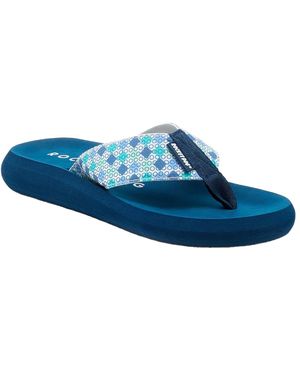 Rocket Dog Ladies Spotlight Knox Flip Flops (Multicoloured) - Blue