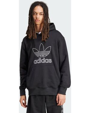 adidas Originals Adicolor Outline Trefoil Hoodie - Black