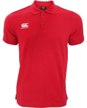 Canterbury Waimak Short Sleeve Pique Polo Shirt - Red