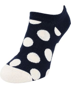 Happy Socks 1-Pack Big Dot No Show Cotton - Blue