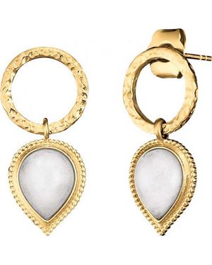 Engelsrufer Ere-Puredrop-Mo-G Ladies Pure Moondrop Earrings - Metallic