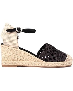 Xti Block Wedge Shoes - Black