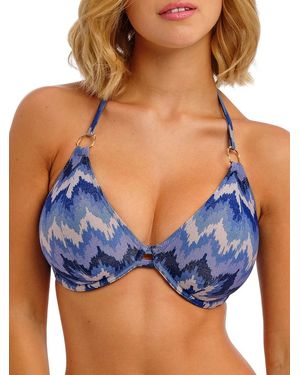 Freya Arizona Wave Halterneck Bikini Top - Blue