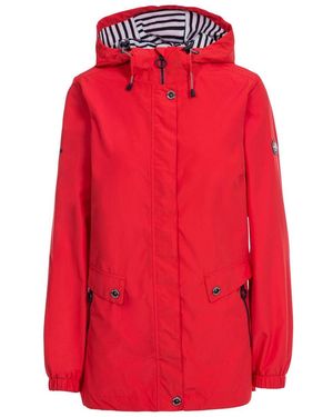 Trespass Ladies Flourish Waterproof Jacket - Red
