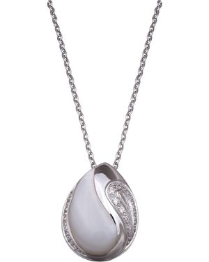 Orphelia 925 Sterling Chain With Pendant - White