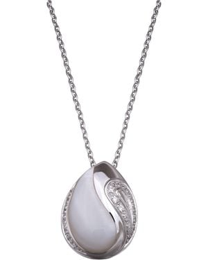 Orphelia 925 Sterling Chain With Pendant - White