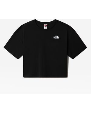 The North Face Plus Size Cropped Simple Dome T-Shirt - Black