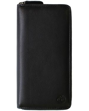 Timberland Logo Wallet Cowhide - Black
