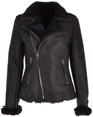 Ashwood Leather 'Alayna' Luxury Shearling Jacket - Black