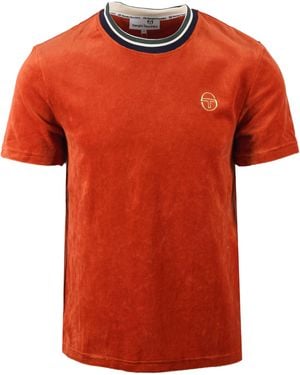 Sergio Tacchini Monte Velour T-Shirt Rooibos Tea - Orange