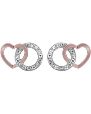 Orphelia 'Ely' 925 Sterling Stud Earrings - Metallic