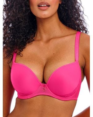 Freya Fascinate Moulded Plunge T-Shirt Bra - Pink