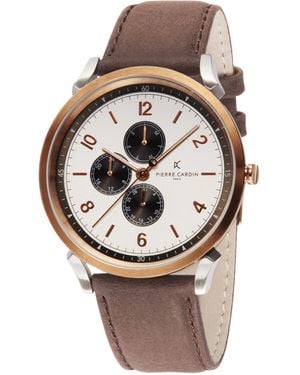 Pierre Cardin Pigalle Nine Watch Cpi.2022 Leather - Brown