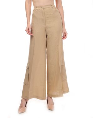 Mes Demoiselles Gilles Wide Leg Trousers - Natural