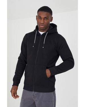 Brave Soul Zip Through Hoodie - Blue