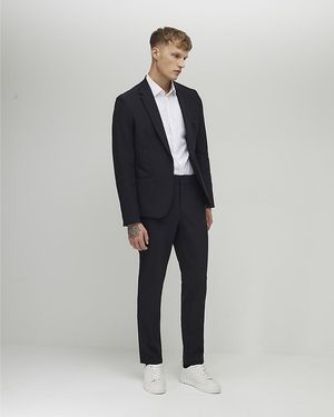 River Island Suit Trousers Skinny Fit - Blue