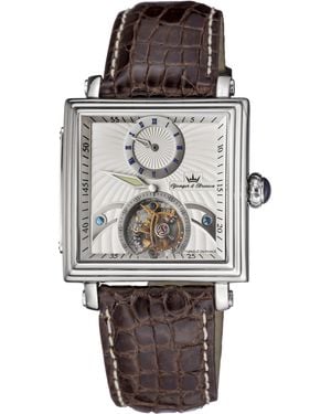 Yonger Leather Band Watch Crocodile - Grey