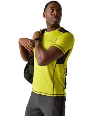 Regatta Virda T-Shirt (Dark Tang/ - Yellow