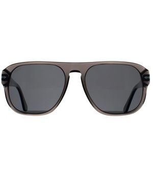 Persol Rectangle Smoke Polarized Po3310S Jean - Grey