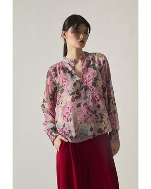 James Lakeland Peony Reverie Blouse - Red