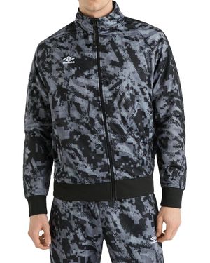 Umbro Taped Track Jacket Camo) - Black