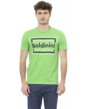 Baldinini Box Logo Tee Lime - Green
