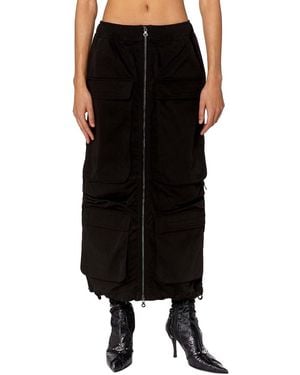 DIESEL O-Mirt Cargo Skirt - Black