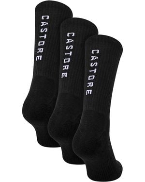 Castore 3-Pack Crew Zachte Comfortabele Duurzame Sokken - Zwart
