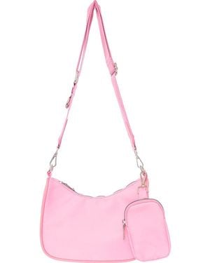 EGO Chain And Compartment Shoulder Bag - Pink